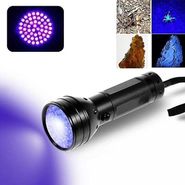 Taskulamppu Led-taskulamppu Ultra Violet 51 LED-taskulamppu Musta UV-taskulamppu Alumiininen taskulamppu Lamppu（H）