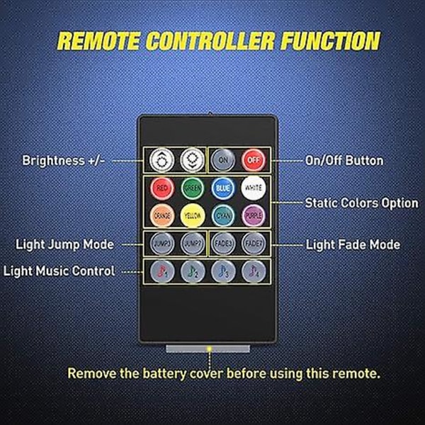 Auton LED-tunnelmavalo muokattu auton APP-tunnelmavalo auton matkapuhelin bluetooth-koristevalo (48 valoa)