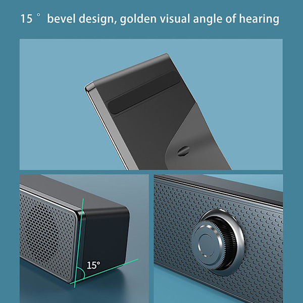 Datorhögtalare Bluetooth Liten högtalare Subwoofer Notebook Dator Multimedia Bluetooth Ljud Kan vara trådbunden eller Bluetooth Rea