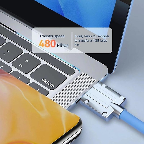 Datakabel, 120w datakabel, superrask lader, datakabel, hurtigladekabel, USB-kabel, USB-datakabel, mobiltelefonkabler, ladekabel, telefonladekabel