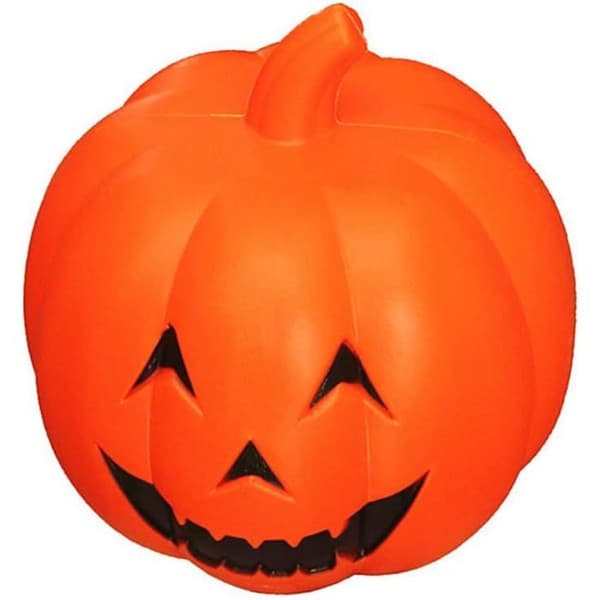 Halloween Jack-o'-lantern bøttedekorasjon, rekvisita, tilbehør, gresskar, lysende plastlykt, etc. hvit XXS