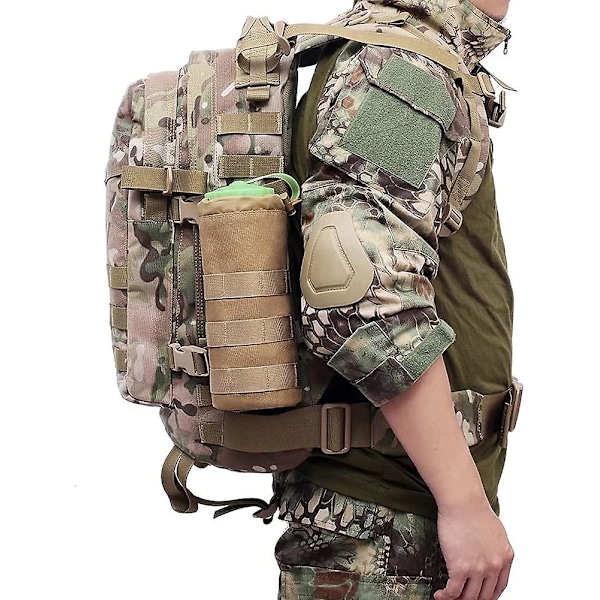 Dww-Tactical Vattenflaska Väska (Kamel) Resväska Hållare Sport Hydreringsväska Utomhus Camping Vandring Fiske Väska