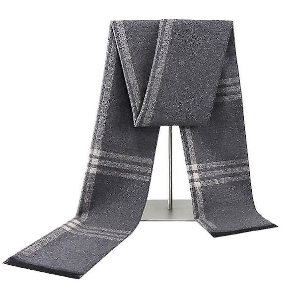 Halsduk för män, varm på vintern, tjockrutig halsduk, kashmirhalsduk（Style3）