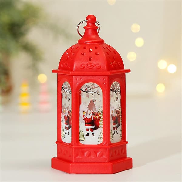 Juledekorasjon Julelykt Lysestake Lampe Nattvinddekorasjon Natt