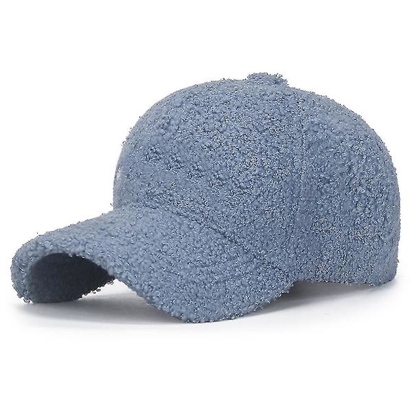 Kunstig lammeuld baseball kasket varm vinter teddy scratch fleece hip hop kasket
