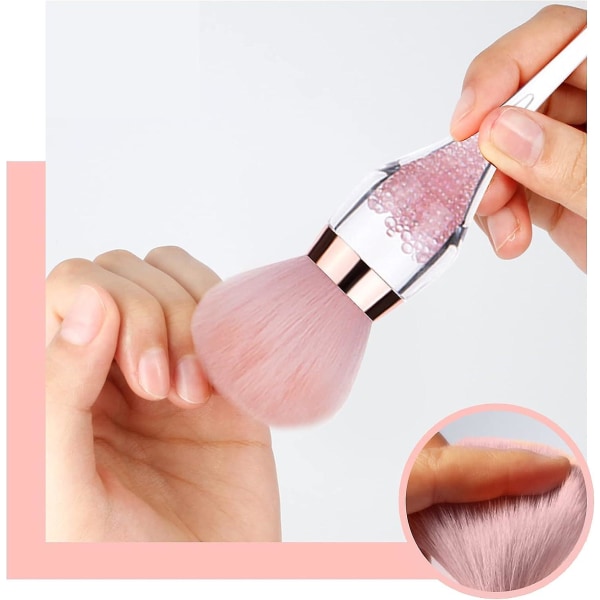 (rosa) 1 bit nagelborste, bekväm och exakt nagelborste, manikyrborste, DIY handrengöringsverktyg