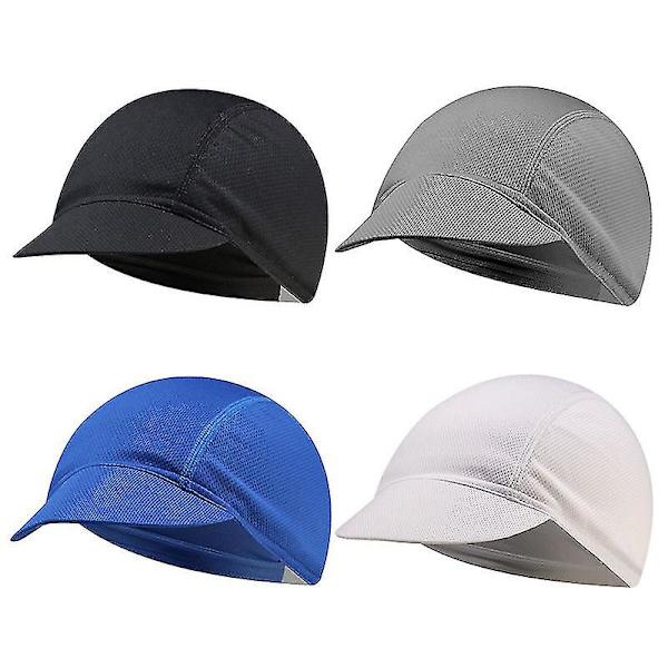 Utomhus Sport Kep Anti Uv Mesh Solid Färg Kep Utomhus Cykling Huvudbonad（Vit）