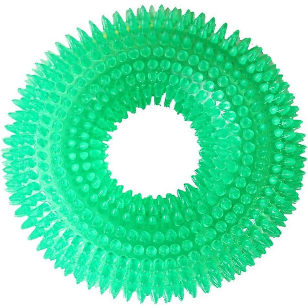 Hållbara Hundpipande Tuggleksaker för Aggressiva Tuggare Tandvårdande Tuggande (Giftfri Mjuk Naturlig Gummi), Söt Kristallringdesign - 4.92 tum