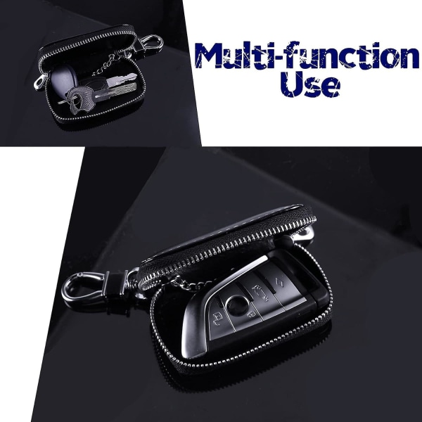 Universal Car Key Box, Nyckelringsskydd, Nyckelringsskydd, Leather Car Smart Keychain
