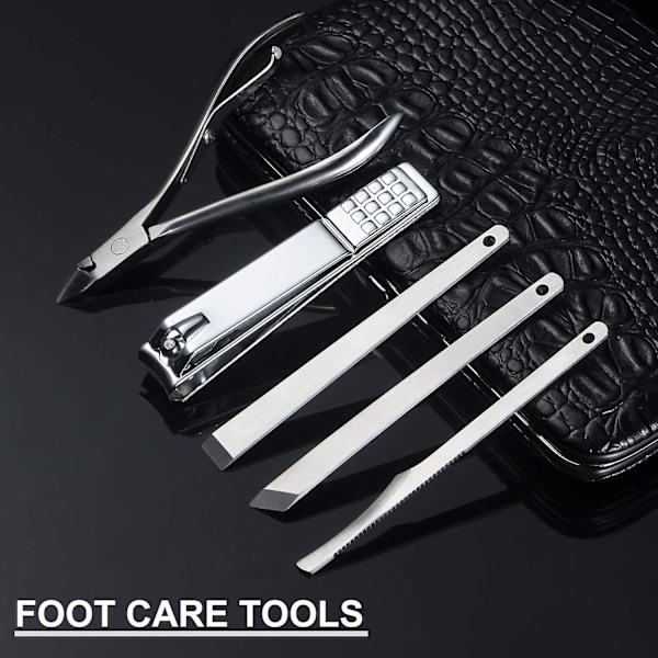 Manikyrset Nagelklippare Pedikyrset Rostfritt Stål Tånagelklippare Set, Män Och Kvinnor Professionella Fingernaglar Grooming Kit, Nagelsvård Verktyg Wi