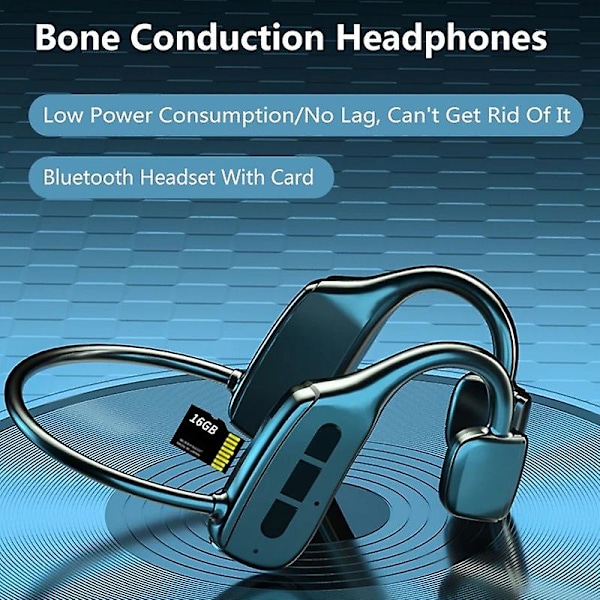 Benledning Koncept Bluetooth Headset Trådlös Fitness Hängande Öronkrok Hörlurar Lång Livslängd Bluetooth Headset För Sd-kort