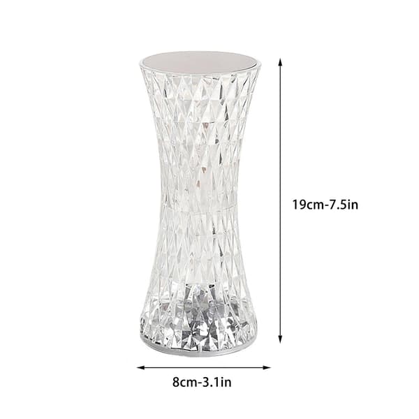 Krystall liten midjebordslampe