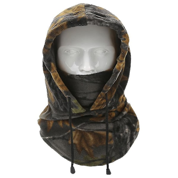 Talvinen ulkoilumasku, paksu ja tuulenpitävä fleece-pipo