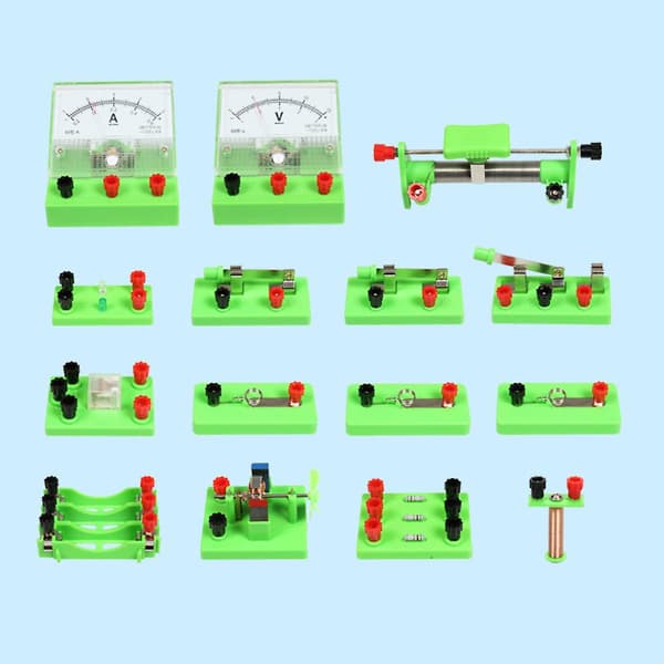 Fysik Labs Elektricitet Kredsløb Magnetisme Eksperiment Kit til Junior High School（1）