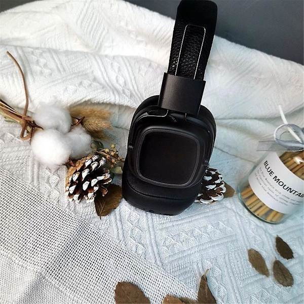 Headset til MAJOR IV Luminous trådløs Bluetooth-headset Heavy Bass Multi-Function Headset Mikrofon, Sort（Sort）