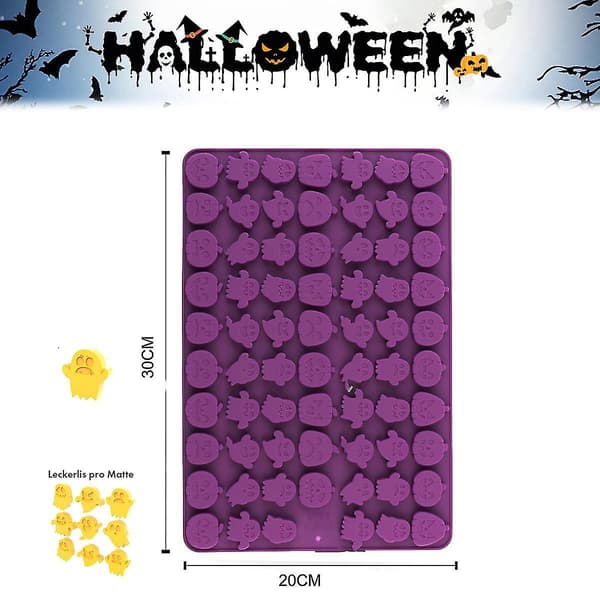 Halloweenformar 138 hålrum Mini Pumpaformar och Spökformar för Thanksgiving Halloween