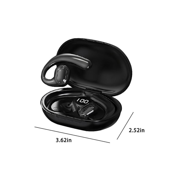 Bluetooth-hodetelefoner Berører LED Digital Display Skjerm 5.3 Bluetooth Chip HIFI Stereo Surround Sound Intelligent Noise Reduction Low Latency