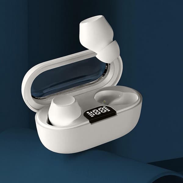 Trådløse Bluetooth-øretelefoner, intelligent digitalt display, mini lette øretelefoner