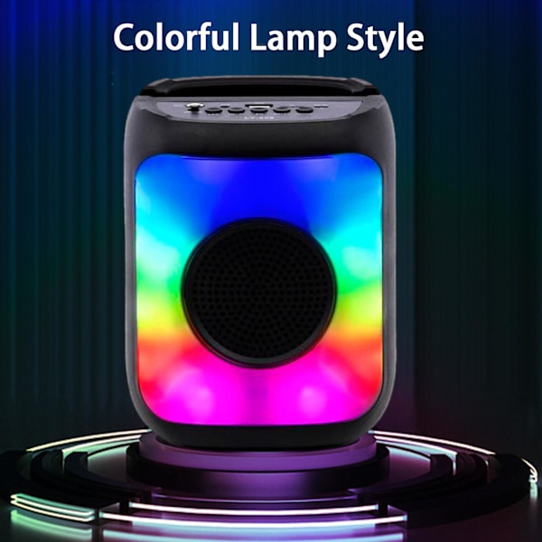 Bluetooth-högtalare Party Subwoofer Bluetooth-högtalare Bärbar utomhushögtalare Bluetooth Trådlöst ljud med blandade färgade lampor Utrymme