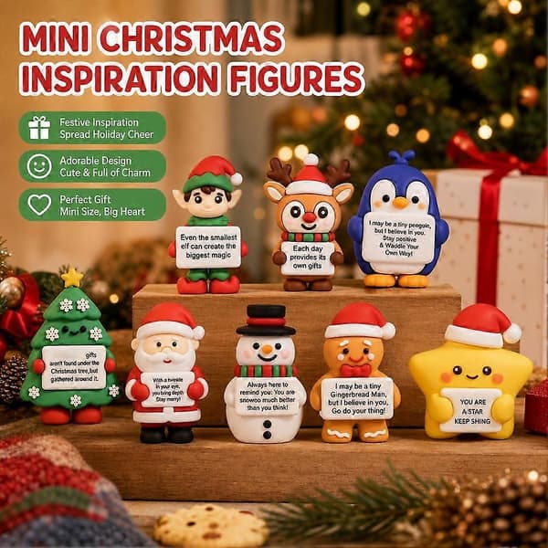 Jule 3D Silikone-charms - DIY Julemands-træpynt til festgaver E