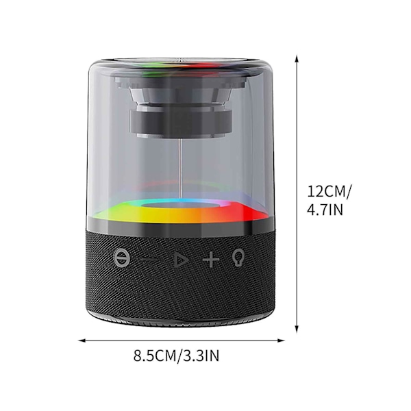Intelligent Bluetooth-högtalare Bluetooth-högtalare Hög ljudkvalitet Stor volym Hemkort Insättning Bas Högtalare(Svart)