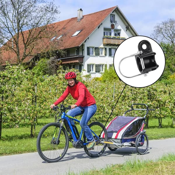 Set med 2 släpvagnskopplingar för barnvagnar, husdjur och lastvagnar