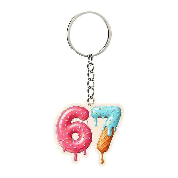 Akrylnyckelring platt 2D-design ryggsäcksberlock temafestgåva 5 cm style3
