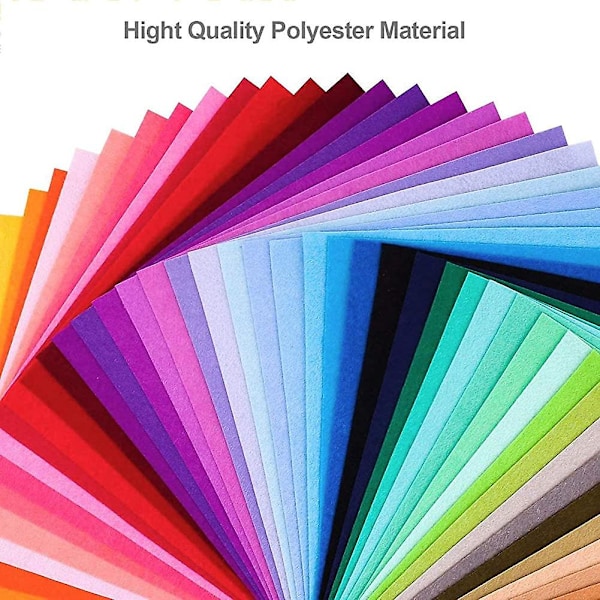 Högkvalitativa färgade filtark - Polyester - För hantverk, sömnad（40 st，20 X 30 cm）