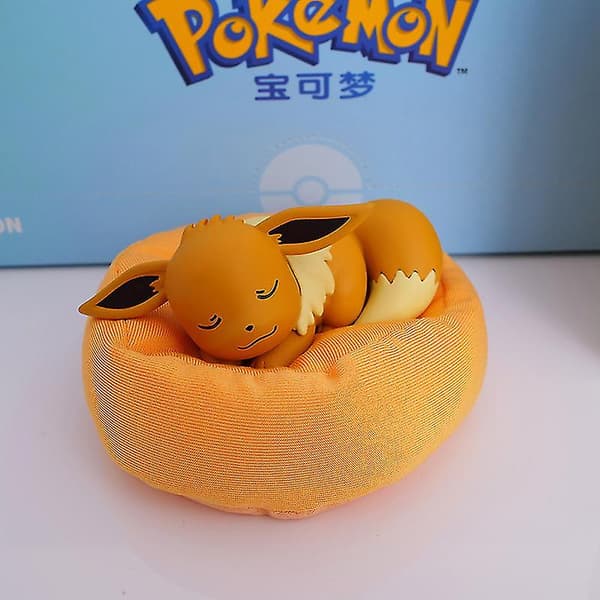 Pokmon Sleep Model Anime Figurine Samleobjekter Sød Bil Indvendig Kage Top Dekoration Til（Pikachu）