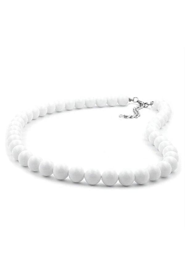 Halsband Pärlor 8mm Marmorerade 80cm - Gl01498-80