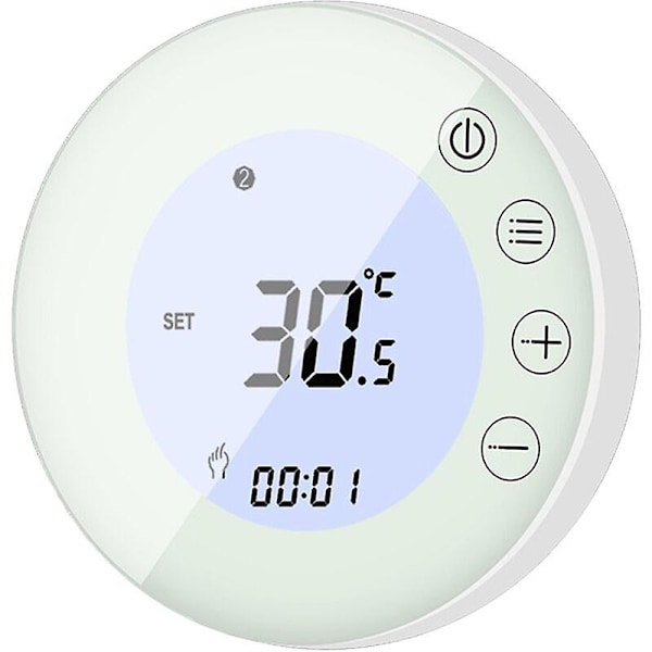 Älykäs WiFi-termostaatti LCD-näytöllä, älykäs patteritermostaatti, sovellusohjaus, sisätilojen ohjelmoitava vakiolämpötilasäädin, digitaalinen ohjelmoitava