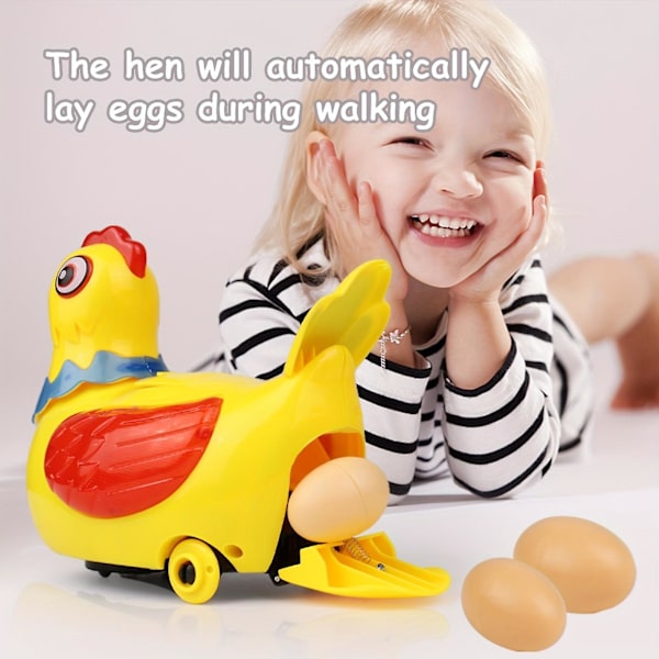 Kylling leketøy som går og legger egg Kreativt barnespill