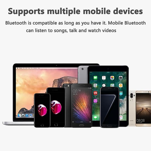Bluetooth-hodetelefoner Bluetooth 4.0 Trådløst nakkehodetelefonsett - rød