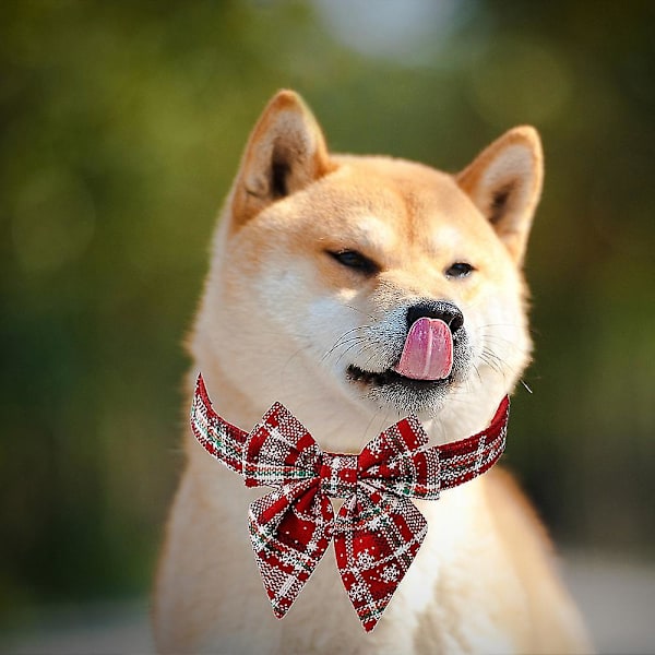 Koiran kaulustasolmio Buffalo Che Plaid joulu W lumikide lemmikkikaulustavihreä（Vihreä-L）