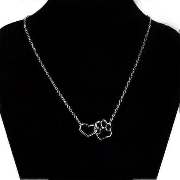 Halsband - Tass - Hjärta Silver
