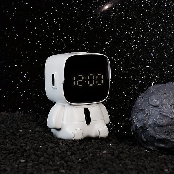 Sød Snooze Vækkeur Studenter Usb Opladning Robot Elektronisk Ur Børns Ur Desktop Digital Timer