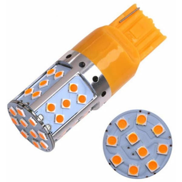 2 stk. LED-blinklys til bil, Iave Anti Strobe Modifisert Dobbel Flash-pære