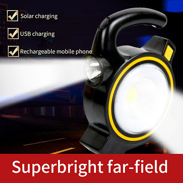 Ficklampa Belysning Uppladdningsbar Utomhus Bärbar Lampa（F）