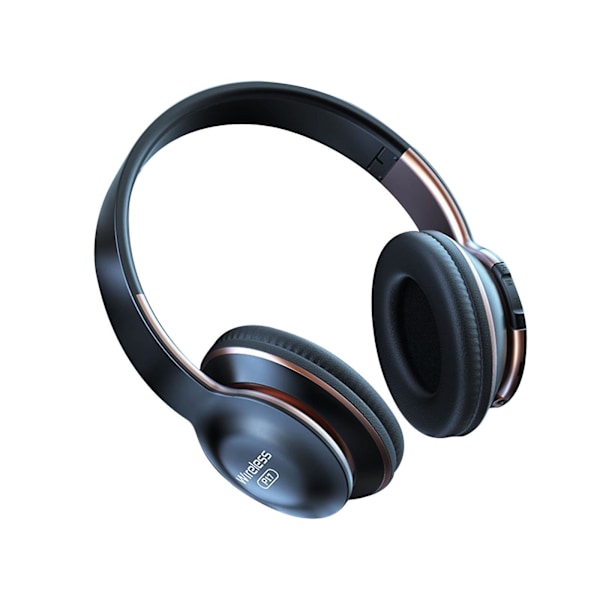 Huvudmonterade hopfällbara TWS-hörlurar med metallstödarm trådlöst Bluetooth 5.0 headset FM/TF-kortAux-in-funktion inbyggd mikrofon