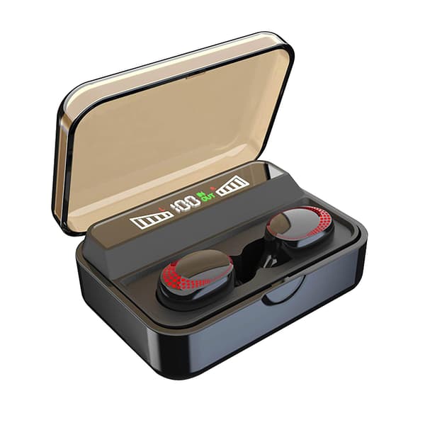 S590B Led Digital Display Bluetooth 5.0 Trådløse Hodetelefoner 9D Stereo Ørepropper