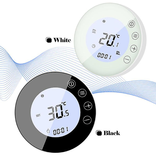 Smart WiFi-termostat med LCD-skjerm, smart radiatortermostat, APP-kontroll, innendørs programmerbar konstant temperaturkontroller, digital programmerbar