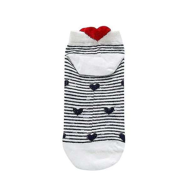 S Söta Sockor Fe Sockor Randiga Båtsockor Häl