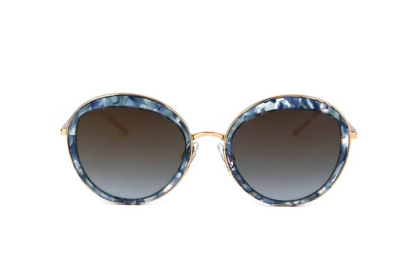 Solbriller Hickmann HI3052 E04 MARMORERET BLÅ/GULD 53/21/145 KVINDE（53 mm，Blå）
