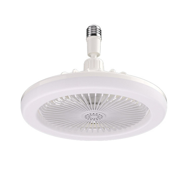 Elektrisk loftsventilator med lampe, energibesparende, støjsvag lysventilator til badeværelse, køkken, soveværelse (fjernbetjening, hvid)