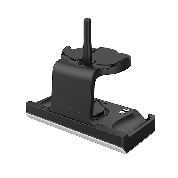 Quest3 VR -kahvan latausteline 3 kuulokkeelle, häikäisevän värinen latausteline, musta（musta）
