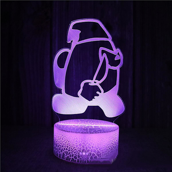 Game 3d Illusion Lampe, Game Natlampe Til Børn Flere Co