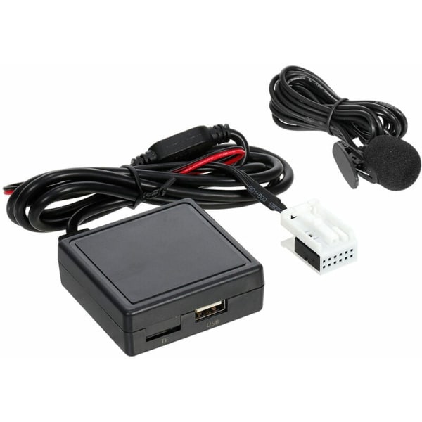 RD4 trådlös handsfree-ljudadapter med BT, AUX och USB -ersättning för Peugeot C2 C4 307308 (svart)