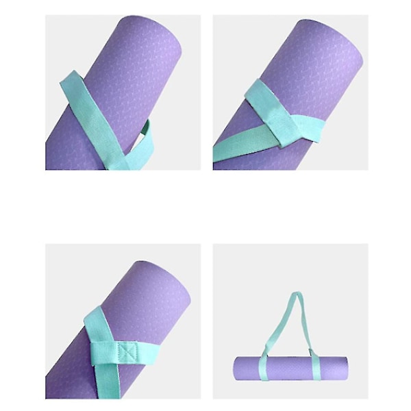 2-pack yogamattrem för transport, yogamattväska, justerbar yogamattremsla för yogamatta, träningsmatta, endast rem