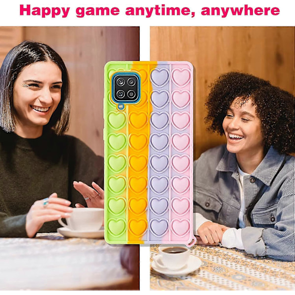 Trendigt och roligt fodral till Samsung Galaxy A12 5G, Silikon Cartoon Rolig Söt Cool Fidget Unik Snygg Designer Roligt Skyddande Fodral för Pojkar Flickor Kvinnor