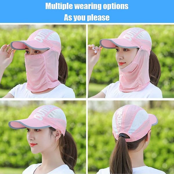 Sommer Solhat Foldbar Hat UV-resistent Solhat Udendørs Vandring Solhat（Khaki）